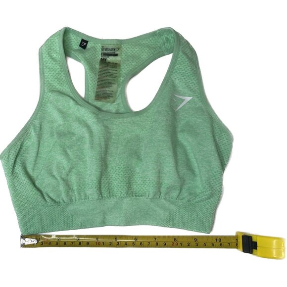 Gymshark Sports Bra Seamless Green Size Small Set of 2 Workout Fitness - Picture 4 of 9